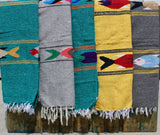 Mexican Blanket ~ Manta de Pescado (Mint) - SHIPS FREE!