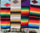 Mexican Blanket ~ Aztec Diamond Design (Gold) - SHIPS FREE!