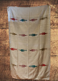 Mexican Blanket ~ Thunderbird (Ivory/White) - SHIPS FREE!