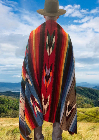 Mexican Blanket ~ A West Arrowhead Design (Rainbow) - SHIPS FREE!