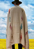 Mexican Blanket ~ Thunderbird (Ivory/White) - SHIPS FREE!