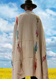 Mexican Blanket ~ Thunderbird (Ivory/White) - SHIPS FREE!