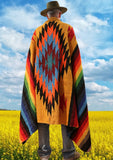 Mexican Blanket ~ Aztec Diamond Design (Mustard) - SHIPS FREE!