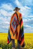 Mexican Blanket ~ Aztec Diamond Design (Mustard) - SHIPS FREE!