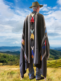 Mexican Blanket ~ Manta de Pescado (Charcoal) - SHIPS FREE!