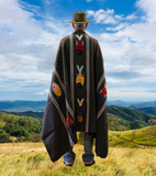Mexican Blanket ~ Manta de Pescado (Charcoal) - SHIPS FREE!