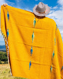 Mexican Blanket ~ Thunderbird - (Gold) - SHIPS FREE!