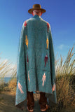 Mexican Blanket ~ Thunderbird (Teal) - SHIPS FREE!