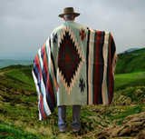 Mexican Blanket ~ Aztec Diamond Design (Mente) - SHIPS FREE!