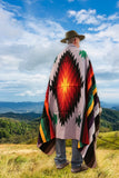 Mexican Blanket ~ Aztec Diamond Design (Lavender) - SHIPS FREE!