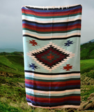 Mexican Blanket ~ Aztec Diamond Design (Mente) - SHIPS FREE!