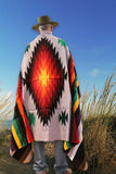 Mexican Blanket ~ Aztec Diamond Design (Lavender) - SHIPS FREE!