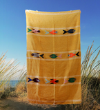 Mexican Blanket ~ Manta de Pescado (Goldish) - SHIPS FREE!
