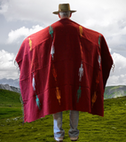 Mexican Blanket ~ Thunderbird (Wine) - SHIPS FREE!
