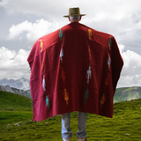 Mexican Blanket ~ Thunderbird (Wine) - SHIPS FREE!