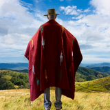 Mexican Blanket ~ Thunderbird (Wine) - SHIPS FREE!