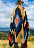 Mexican Blanket ~ Aztec Diamond Design (Sunshine Yellow) - SHIPS FREE!