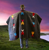 Mexican Blanket ~ Manta de Pescado (Charcoal) - SHIPS FREE!