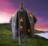 Mexican Blanket ~ Manta de Pescado (Charcoal) - SHIPS FREE!