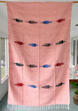 Mexican Blanket ~ Thunderbird - (Rose Pink/Baby Pink) - SHIPS FREE!