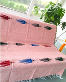 Mexican Blanket ~ Thunderbird - (Rose Pink/Baby Pink) - SHIPS FREE!