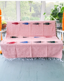 Mexican Blanket ~ Thunderbird - (Rose Pink/Baby Pink) - SHIPS FREE!