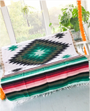 Mexican Blanket ~ Aztec Diamond Design - SHIPS FREE!