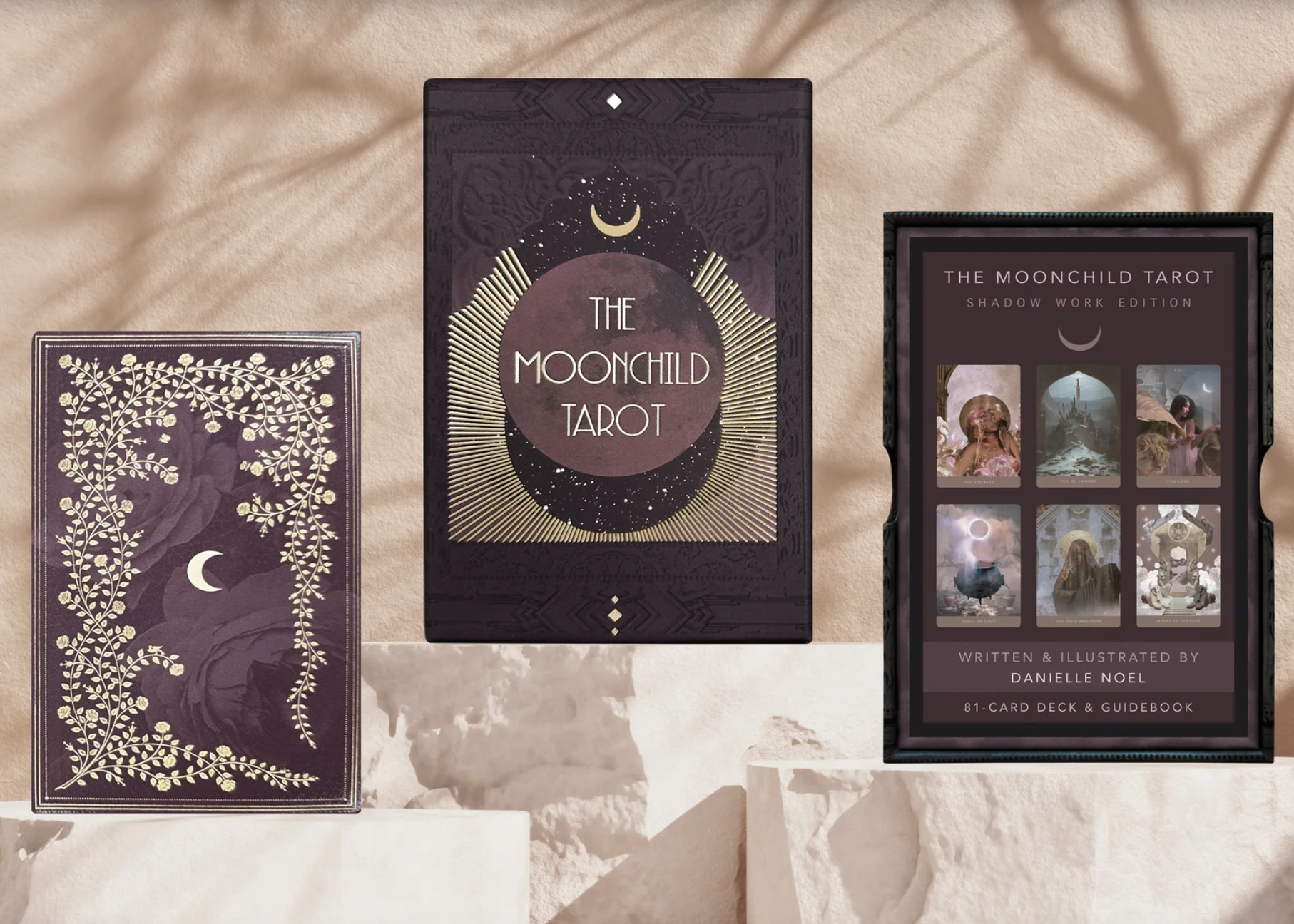 The Moonchild Tarot Shadow Edition + The Sacred Veil Journal +