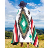 Mexican Blanket ~ Aztec Diamond Design - SHIPS FREE!