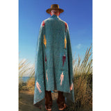 Mexican Blanket ~ Thunderbird (Teal) - SHIPS FREE!