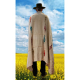 Mexican Blanket ~ Thunderbird (Ivory/White) - SHIPS FREE!